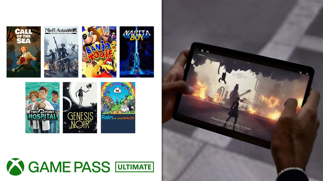 Xbox Game Pass - Controlos de toque da Xbox